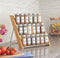 Orii 18-Jar Bamboo Drawer & Countertop Spice Rack Versatile Organizer with Pre-Filled Glass Jars & Free 5-Year Refills