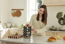 Orii 16 Jar Bamboo Spice Rack Set, Rotating Natural Bamboo Rack with Premium Spices & 5-Year Free Refills