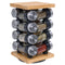 16 Jar Bamboo Spice Rack Set