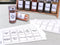 Orii Spice Labels - White Rectangular - 160 Pre-printed +20 Blank