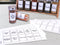 Orii Spice Labels - Black Round - 160 Pre-printed +20 Blank