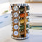 Orii 20-Jar Acacia Wood Rotating Spice Rack Organizer