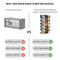 Orii 20-Jar Acacia Wood Rotating Spice Rack Organizer with Glass Jars & Stainless Steel Lids | Includes 20 Spices & Free 5-Year Refills