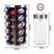 Orii 20 Jar Filled Spice Rack Organizer with Free Spice Refills, Dark Acacia Wood & Stainless Steel Rotating Spice Holder