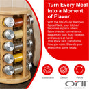 Orii 20 Jar Bamboo Rotating Spice Rack