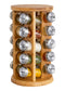 Orii 20 Jar Bamboo Rotating Spice Rack