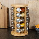 Orii 20 Jar Bamboo Rotating Spice Rack