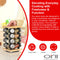 Orii 16 Jar Bamboo Spice Rack Set, Rotating Natural Bamboo Rack with Premium Spices & 5-Year Free Refills