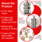 Orii Adrinova 24-Jar Revolving Tower Spice Rack Premium Glass Jars with Free 5-Year Refills