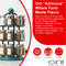 Orii Adrinova 24-Jar Revolving Tower Spice Rack Premium Glass Jars with Free 5-Year Refills