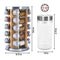 Orii 20-Jar Acacia Wood Rotating Spice Rack Organizer