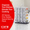 Orii 20-Jar Stainless Steel Filled Spice Rack Modern Wire Design with Labeled Jars & Free 5-Year Refills