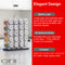 Orii 20-Jar Stainless Steel Filled Spice Rack Modern Wire Design with Labeled Jars & Free 5-Year Refills