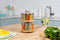 16 Jar 2 Tier Bamboo Rotating Spice Rack