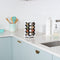 16 Jar Spice Rack Set White