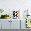 16 Jar Spice Rack Set White