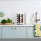 16 Jar Spice Rack Set White