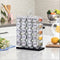 Orii 20-Jar Stainless Steel Filled Spice Rack Modern Wire Design with Labeled Jars & Free 5-Year Refills