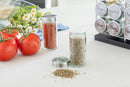 Orii 20-Jar Stainless Steel Filled Spice Rack Modern Wire Design with Labeled Jars & Free 5-Year Refills