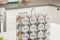Orii 20-Jar Stainless Steel Filled Spice Rack Modern Wire Design with Labeled Jars & Free 5-Year Refills