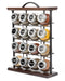 Orii 16-Jar Acacia Wood Tower Spice Rack Vertical Countertop Organizer with Glass Jars & Free 5-Year Refills