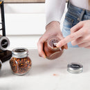 Orii 16-Jar Acacia Wood Tower Spice Rack Vertical Countertop Organizer with Glass Jars & Free 5-Year Refills