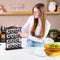 Orii 16-Jar Acacia Wood Tower Spice Rack Vertical Countertop Organizer with Glass Jars & Free 5-Year Refills