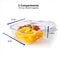 Orii 4 Pc Glass Food Storage Compartment Containers with High Wall Dividers