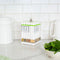 Orii 16 Pod Carousel Spice Organizer Rack - White and Vibrant Green